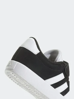 adidas Black VL Court 3.0 Hook and Loop Kids Trainers^BOY Sneakers|Sneakers