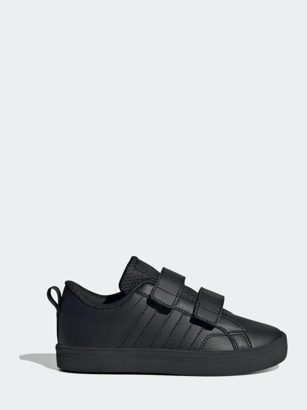 adidas Black VS Pace 2.0 Hook and Loop Kids Trainers