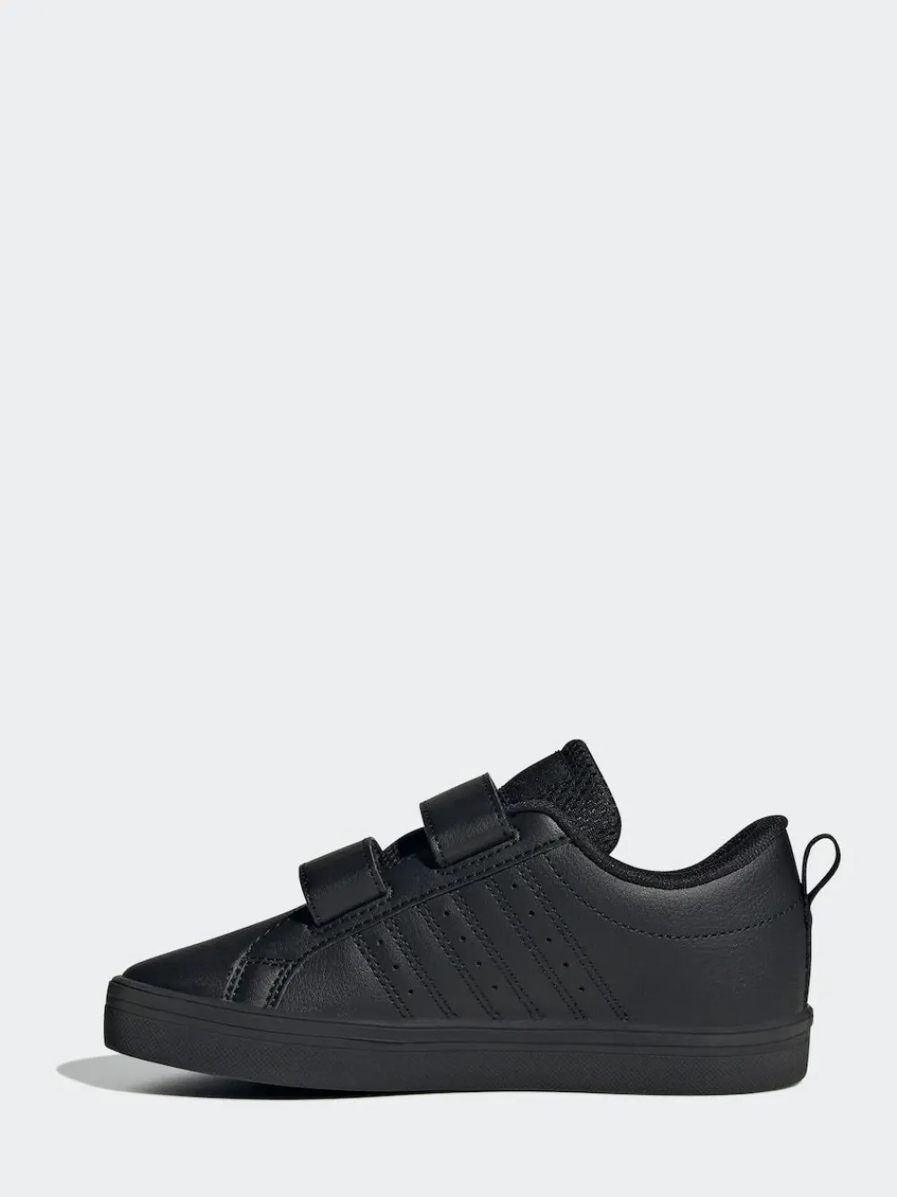 adidas Black VS Pace 2.0 Hook and Loop Kids Trainers
