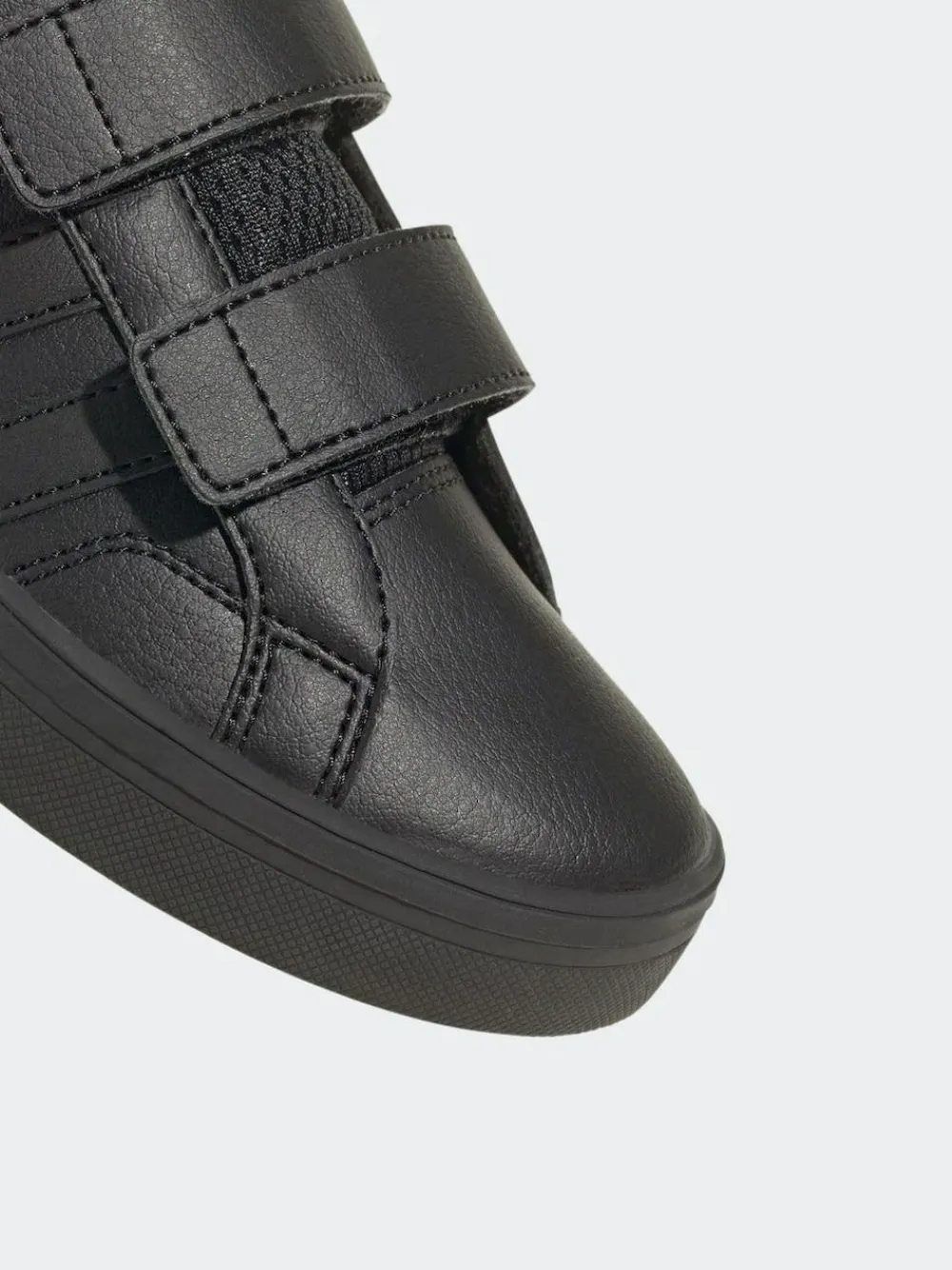 adidas Black VS Pace 2.0 Hook and Loop Kids Trainers