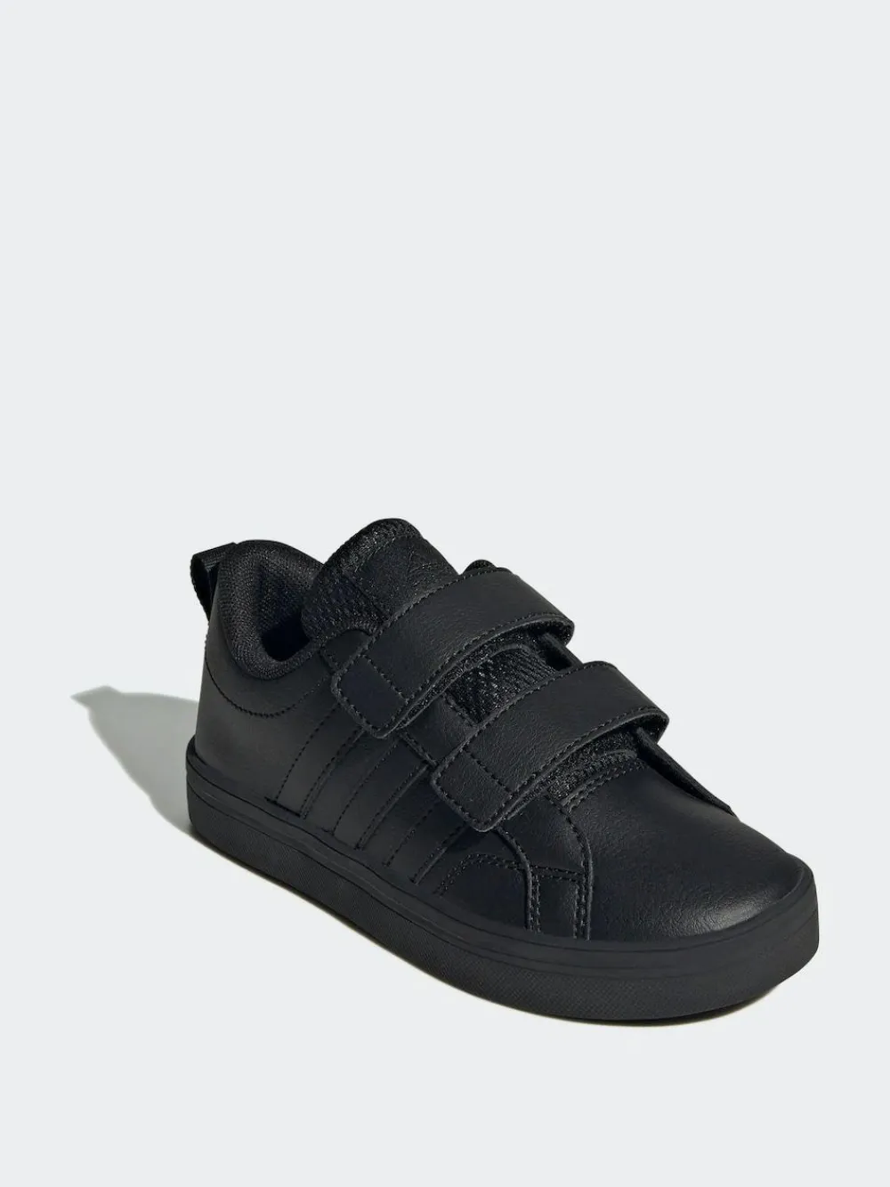 adidas Black VS Pace 2.0 Hook and Loop Kids Trainers