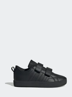 adidas Black VS Pace 2.0 Hook and Loop Kids Trainers