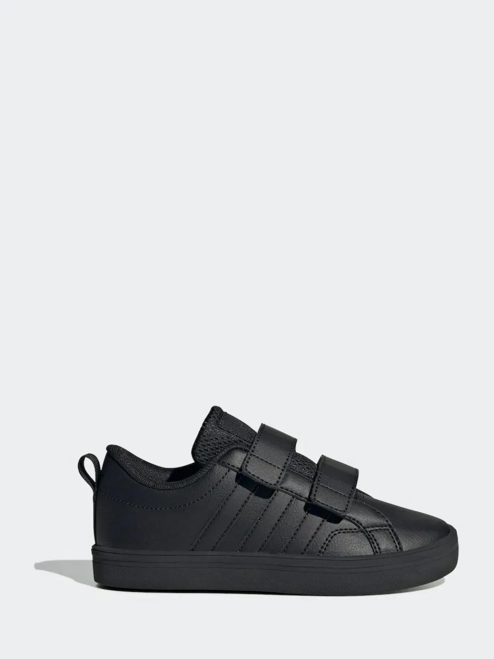 adidas Black VS Pace 2.0 Hook and Loop Kids Trainers