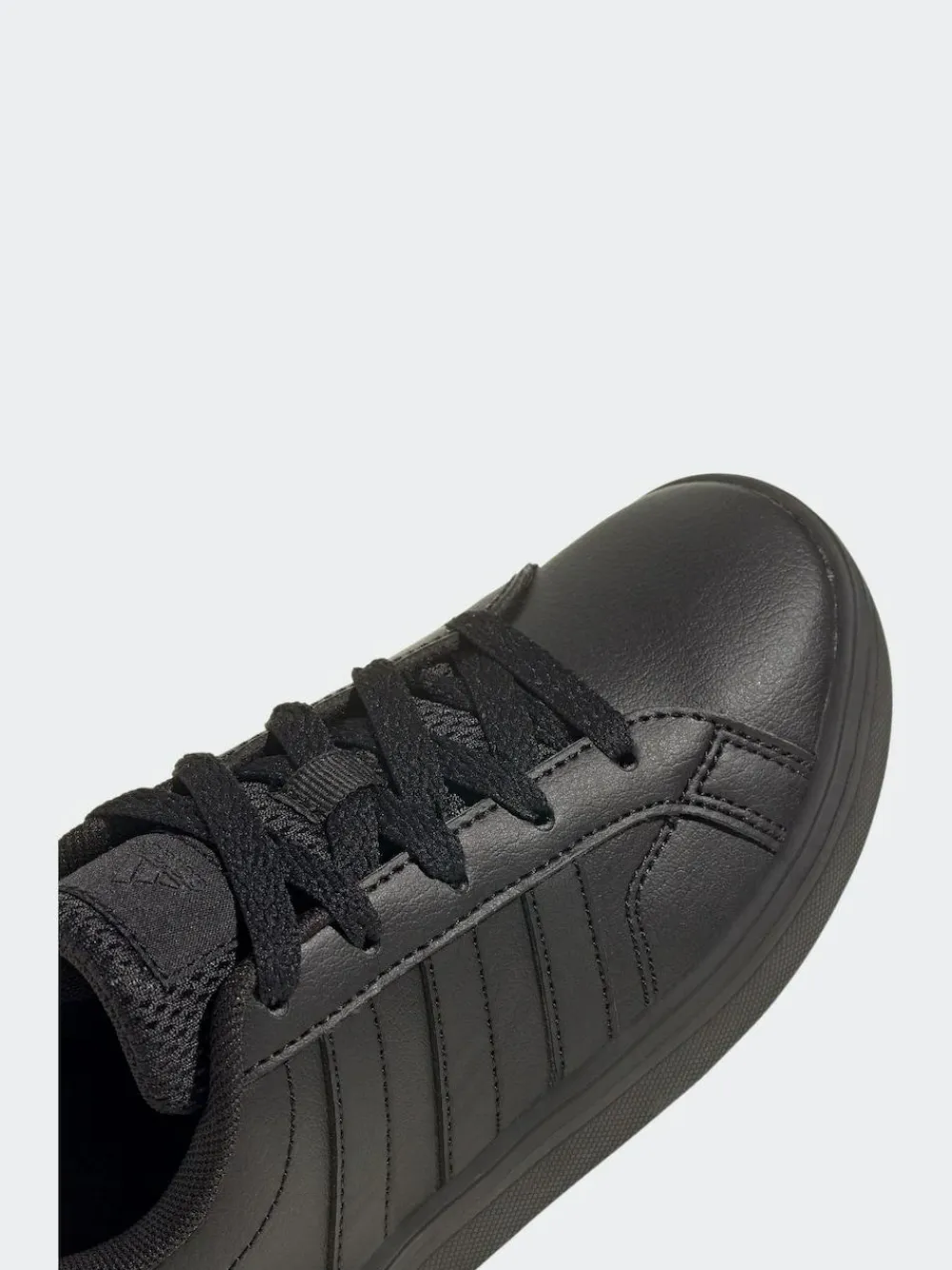 adidas Black VS Pace 2.0 Lace Kids Trainers^BOY School Shoes|Boys Shoes