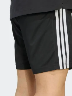 Sale adidas Workout Essentials Base 3-Stripes Pique Shorts 7Inch Black