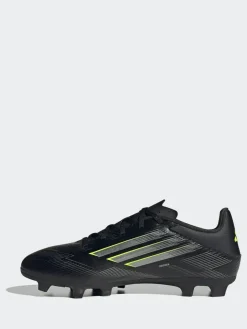 adidas Black/Grey Adult F50 Club Firm/Multi Ground Boots^ Soccer Cleats