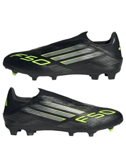 adidas Black/Grey Adult F50 League Laceless Firm/Multi Ground Boots^ Soccer Cleats