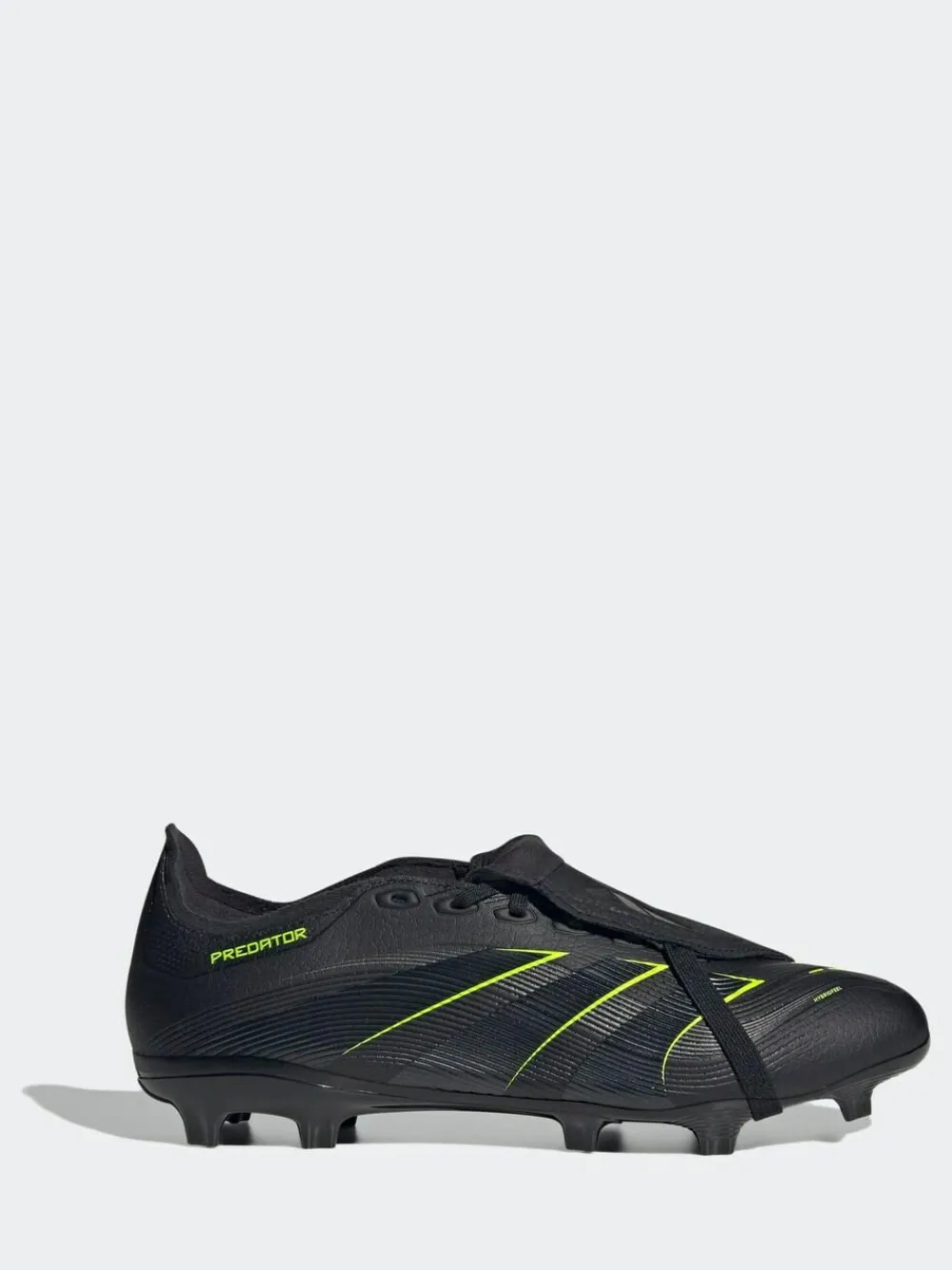 New adidas Black/Grey Adult Predator League Fold-Over Tongue Firm/Multi Ground Boots