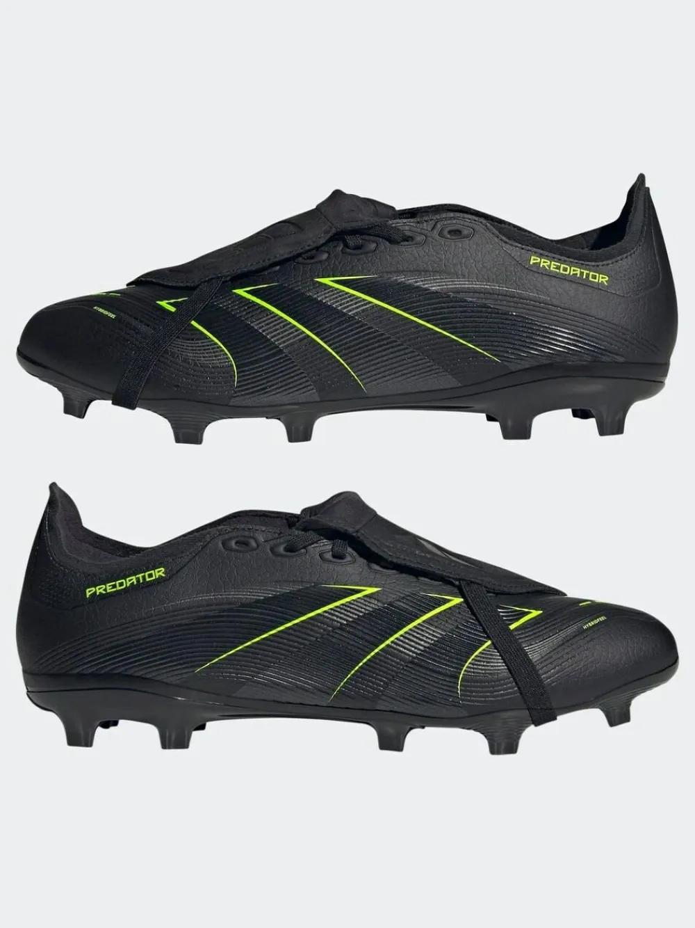 New adidas Black/Grey Adult Predator League Fold-Over Tongue Firm/Multi Ground Boots