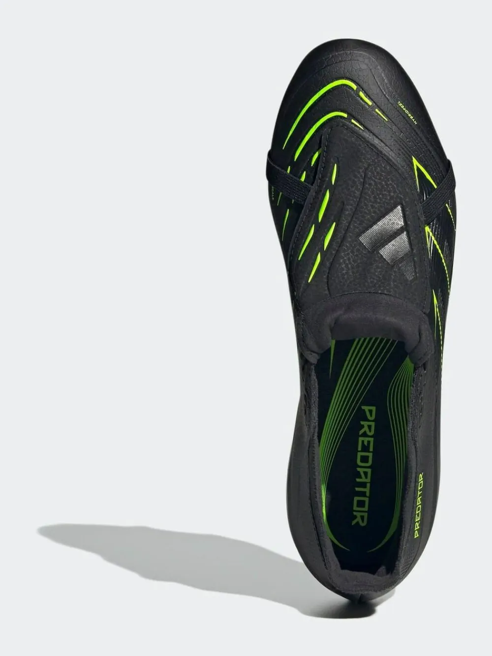 New adidas Black/Grey Adult Predator League Fold-Over Tongue Firm/Multi Ground Boots