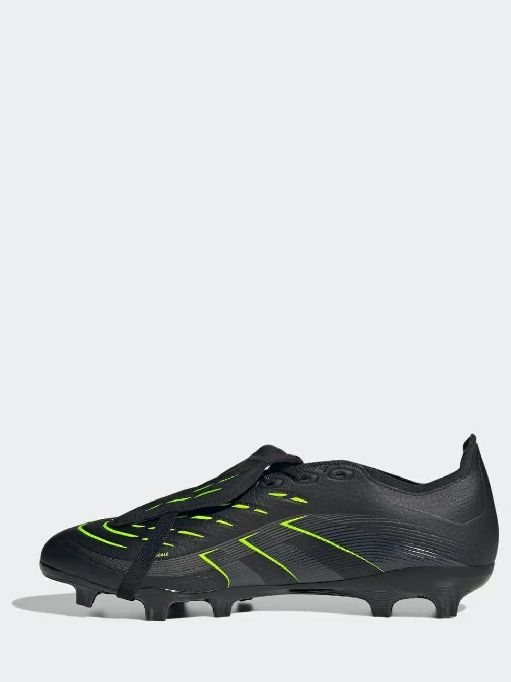 New adidas Black/Grey Adult Predator League Fold-Over Tongue Firm/Multi Ground Boots