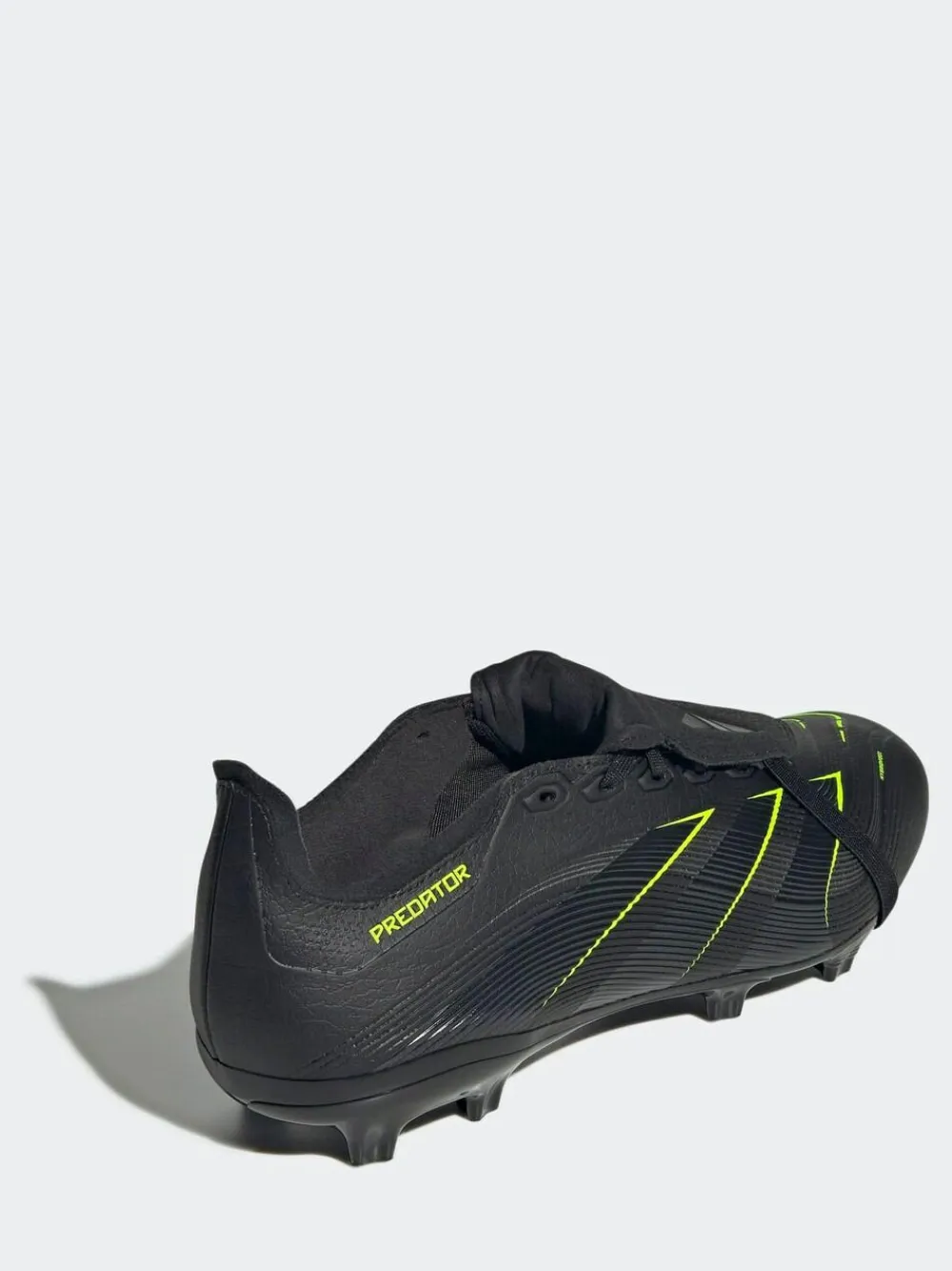 New adidas Black/Grey Adult Predator League Fold-Over Tongue Firm/Multi Ground Boots