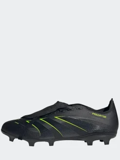 New adidas Black/Grey Adult Predator League Fold-Over Tongue Firm/Multi Ground Boots