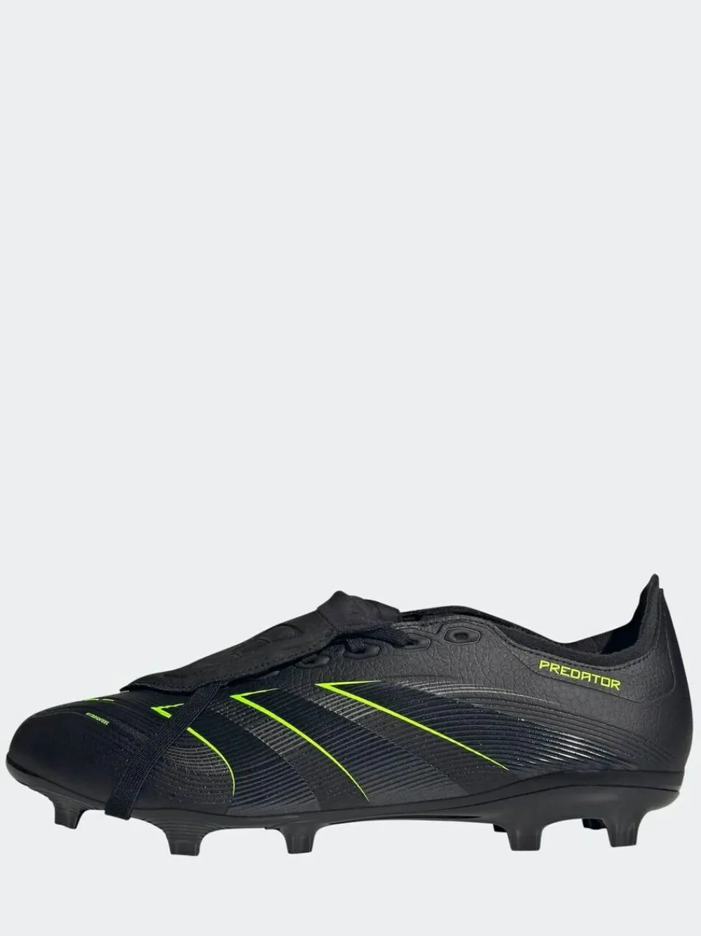 New adidas Black/Grey Adult Predator League Fold-Over Tongue Firm/Multi Ground Boots