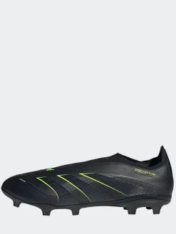 adidas Black/Grey Adult Predator League Laceless Firm/Multi Ground Boots^ Soccer Cleats