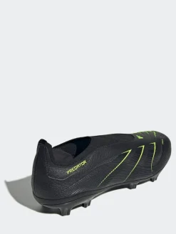 adidas Black/Grey Adult Predator League Laceless Firm/Multi Ground Boots^ Soccer Cleats