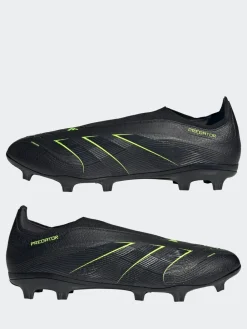 adidas Black/Grey Adult Predator League Laceless Firm/Multi Ground Boots^ Soccer Cleats