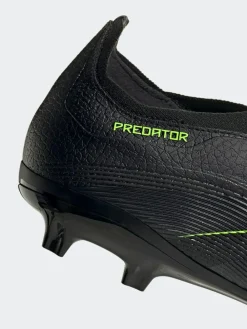 adidas Black/Grey Adult Predator League Laceless Firm/Multi Ground Boots^ Soccer Cleats