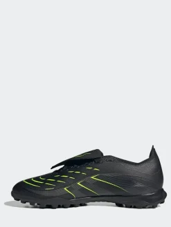 adidas Black/Grey Adult Predator League Fold-Over Tongue Turf Boots^ Soccer Cleats