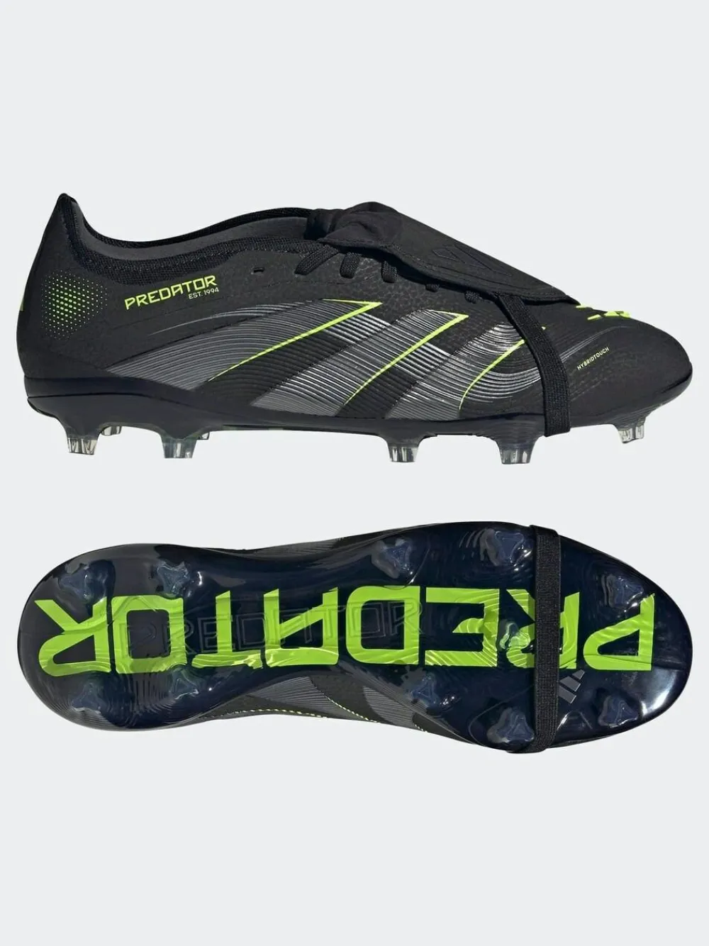 Online adidas Black/Grey Adult Predator Pro Fold-Over Tongue Firm Ground Boots