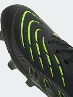 Discount adidas Black/Grey Adult Predator Club Firm Ground Boots