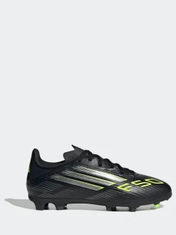 adidas Black/Grey Kids F50 League Firm/Multi Ground Boots^ Soccer Cleats