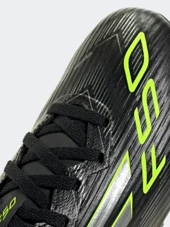 adidas Black/Grey Kids F50 League Firm/Multi Ground Boots^ Soccer Cleats