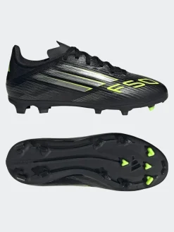adidas Black/Grey Kids F50 League Firm/Multi Ground Boots^ Soccer Cleats