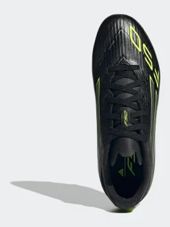 adidas Black/Grey Kids F50 League Firm/Multi Ground Boots^ Soccer Cleats