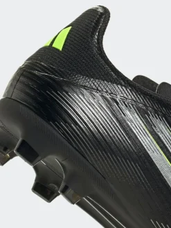 adidas Black/Grey Kids F50 League Firm/Multi Ground Boots^ Soccer Cleats