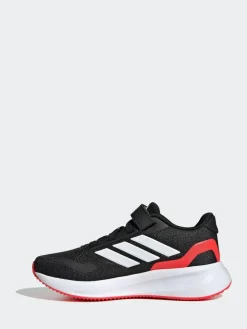 Clearance adidas Black/Red Runfalcon 5 Elastic Lace Running Kids Trainers