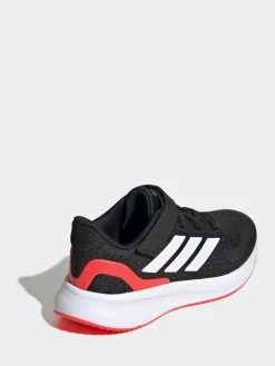 Clearance adidas Black/Red Runfalcon 5 Elastic Lace Running Kids Trainers