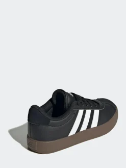 Clearance adidas VL Court 3.0 Kids Trainers Black/Tan
