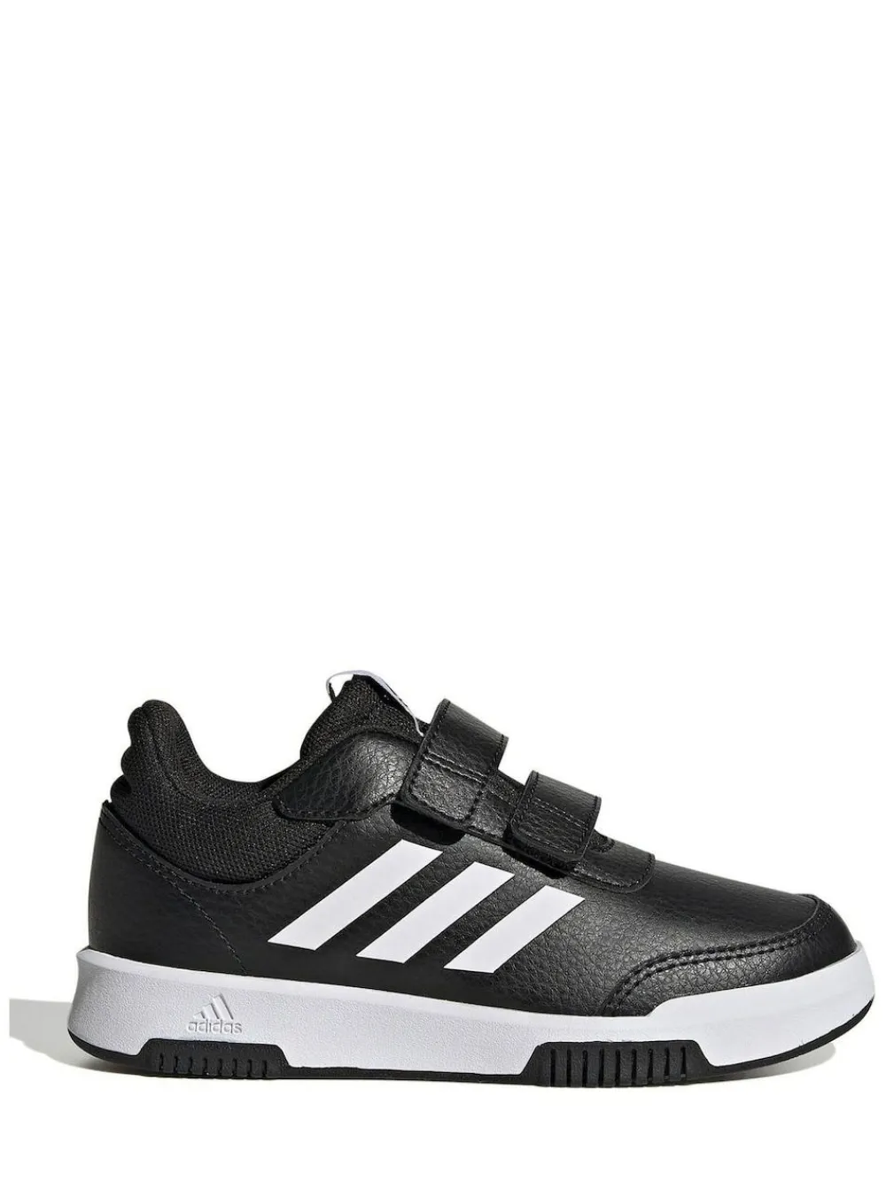 adidas Black/White Hook and Loop Tensaur Kids Trainers^BOY Sneakers|Sneakers