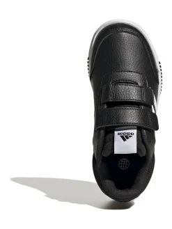 adidas Black/White Hook and Loop Tensaur Kids Trainers^BOY Sneakers|Sneakers