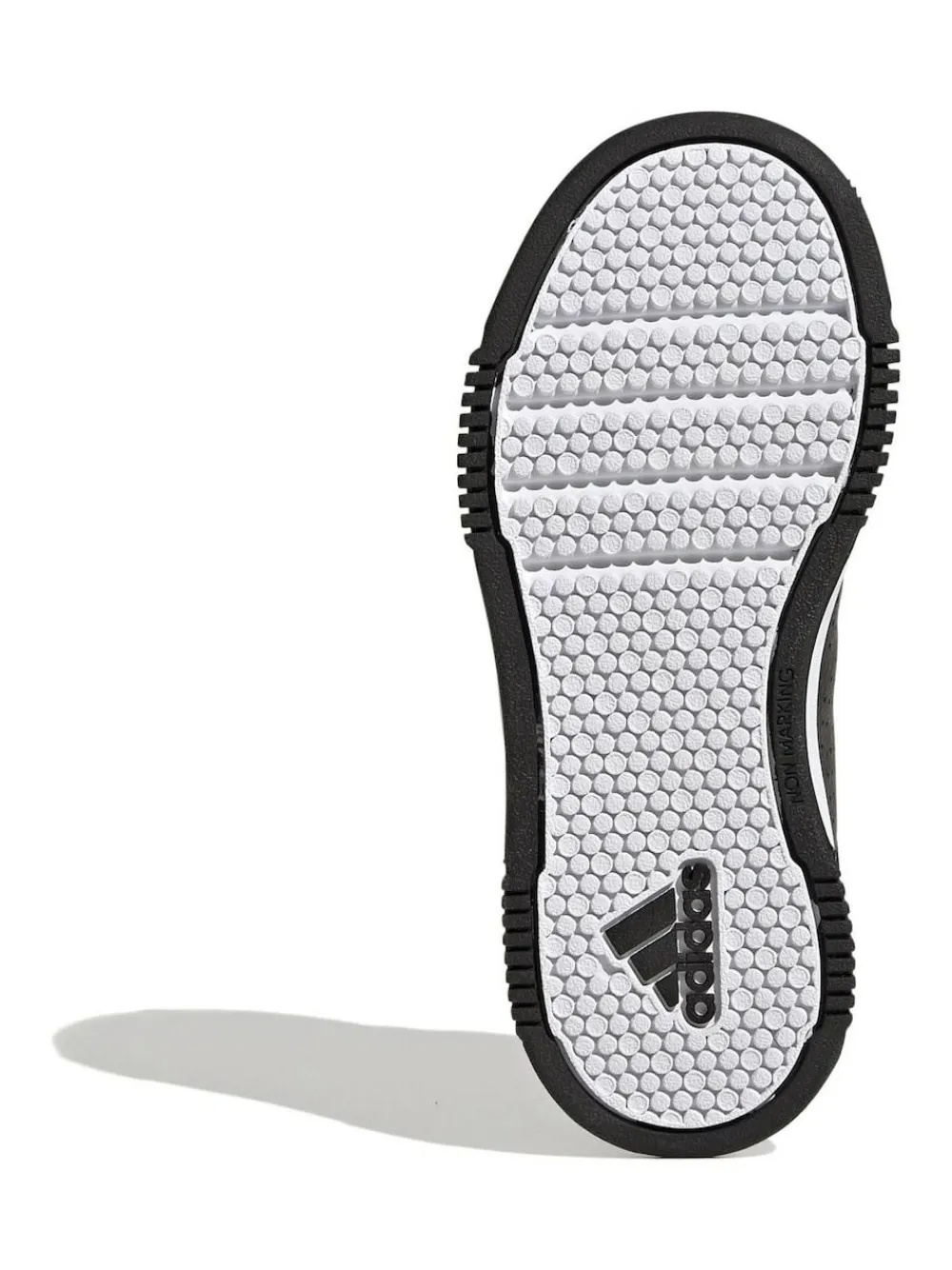 adidas Black/White Hook and Loop Tensaur Kids Trainers^BOY Sneakers|Sneakers