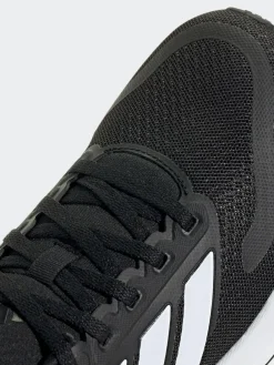 Outlet adidas Black/White Runfalcon 5 Lace Running Junior Trainers