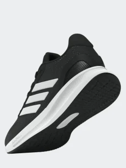 Outlet adidas Black/White Runfalcon 5 Lace Running Junior Trainers