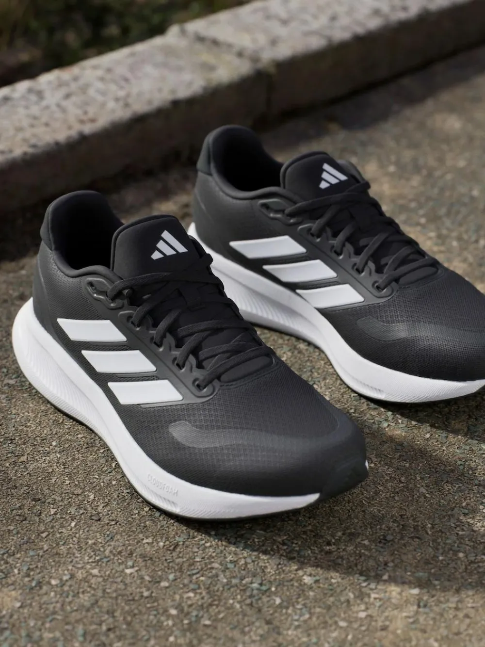 Hot adidas Black/White Runfalcon 5 Running Trainers
