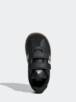 Discount adidas Black/White VL Court 3.0 Hook and Loop Infant Trainers