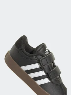 Discount adidas Black/White VL Court 3.0 Hook and Loop Infant Trainers