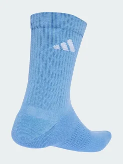 Online adidas Blue Logo Crew Socks 6 Pack