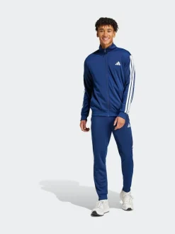 New adidas Blue Sportswear Basic 3-Stripes Tricot Tracksuit