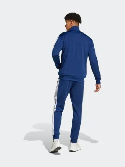 New adidas Blue Sportswear Basic 3-Stripes Tricot Tracksuit