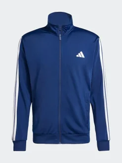 New adidas Blue Sportswear Basic 3-Stripes Tricot Tracksuit
