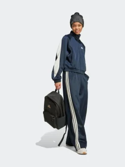 adidas Blue Stadium Loose Fit 3-Stripes Trackpant Trousers^Women Pants|Sportswear