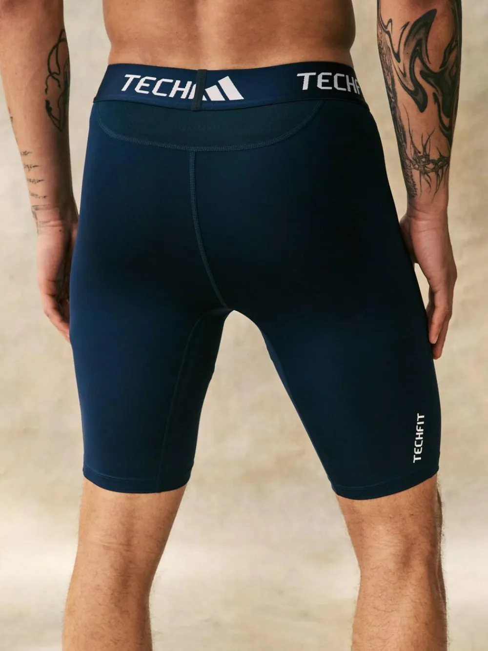 Sale adidas TECHFIT Compression Training Short Tights Blue