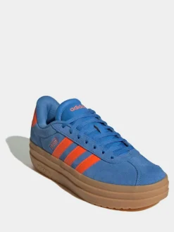 New adidas Blue/Orange VL Court Bold Trainers