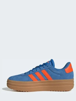 New adidas Blue/Orange VL Court Bold Trainers