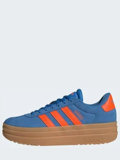 New adidas Blue/Orange VL Court Bold Trainers